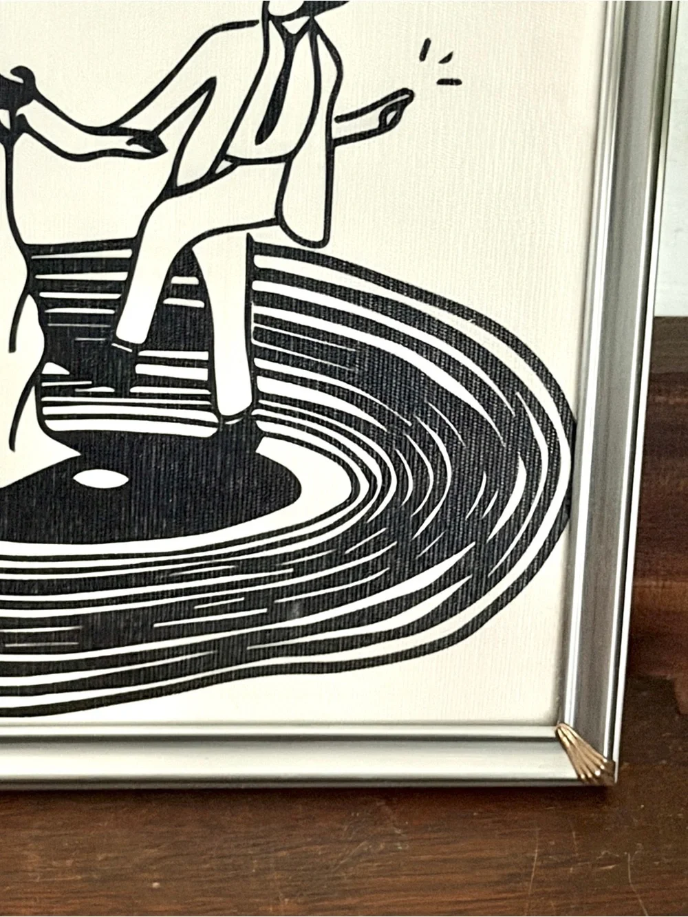 Love’s Never Wasted When It’s Shared Dancing Couple Vinyl Record Print Frame Art